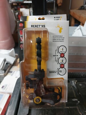 Trophy Ridge React H5 Sight Black 5 Pin .019 Right Hand *NEW*