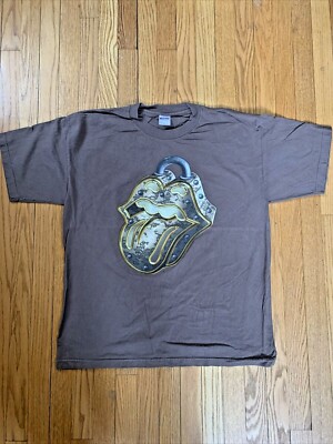 Vintage 1999 The Rolling Stones No Security Concert T Shirt Brown Vintage 1999 The Rolling Stones No Security Concert T Shirt Brown