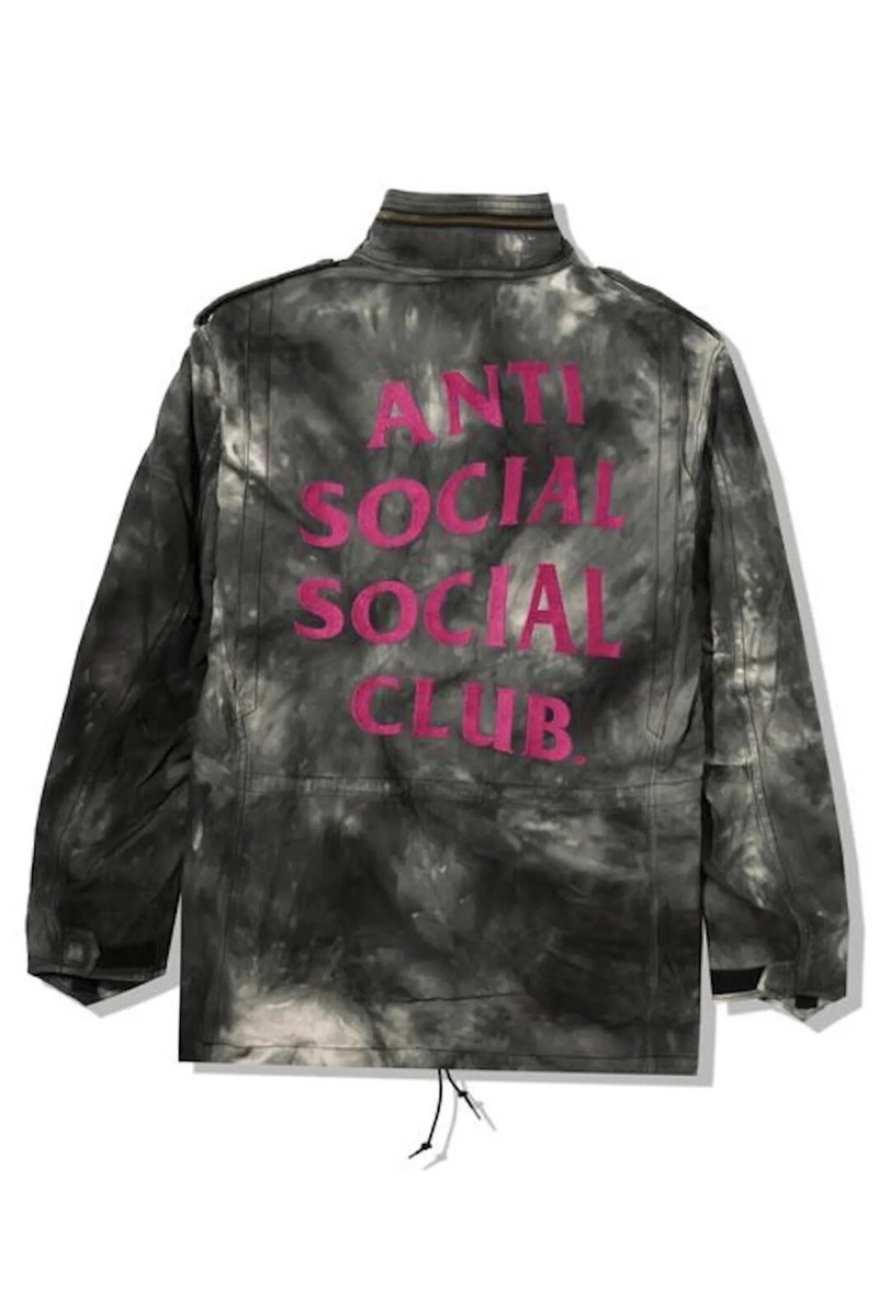 レア ANTI SOCIAL SOCIAL CLUB × ALPHA M-65 Authentic Anti Social Social Club x Alpha Industries M-65