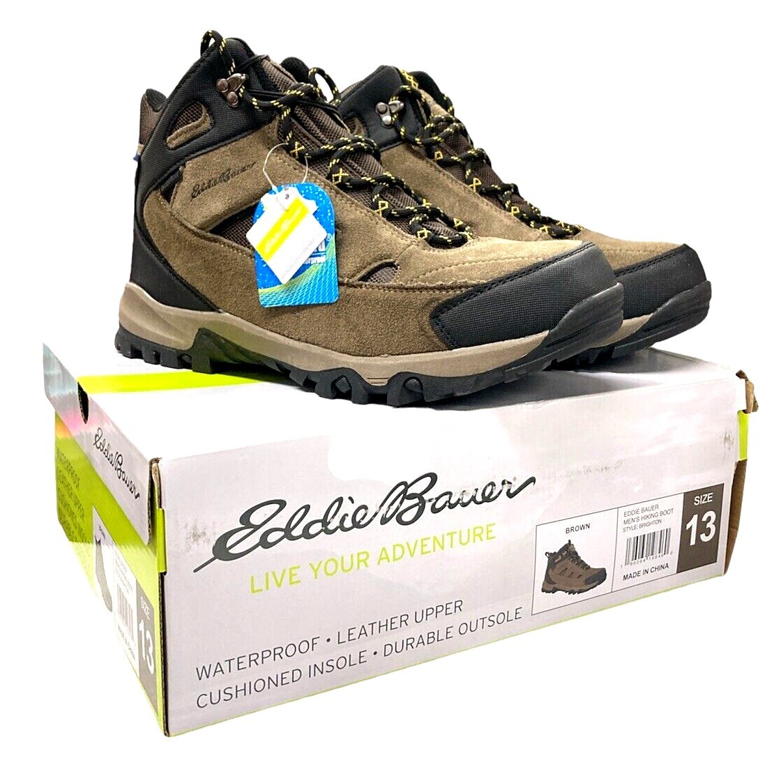 NEW IN BOX! Men’s EDDIE BAUER Brighton Hiking Boots Size 13 Eddie Bauer Brighton Hiking Boots Size 13 | eBay main image 2