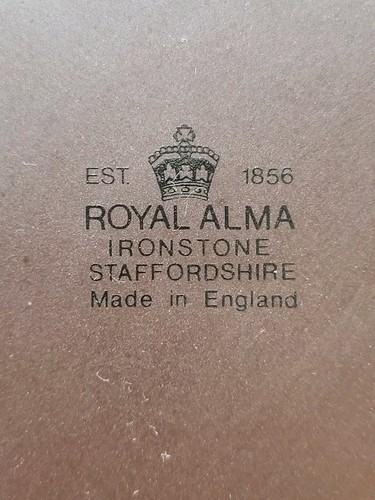 VINTAGE RETRO 1960'S/1970'S ROYAL ALMA BROWN, ORANGE & YELLOW DINNER PLATES X6 - Picture 6 of 21