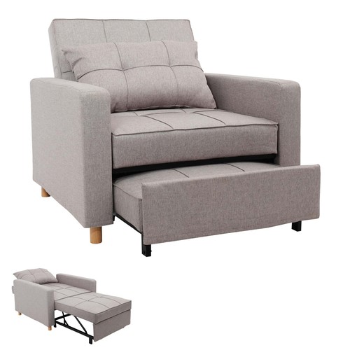 Schlafsessel HWCL39, Klappsessel Sessel, Nosagfederung ausziehbar