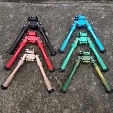 CNC Rifle Bipod 4.75- 9" Foldable QD Picatinny Rail Mount Adjustable Leg 6color