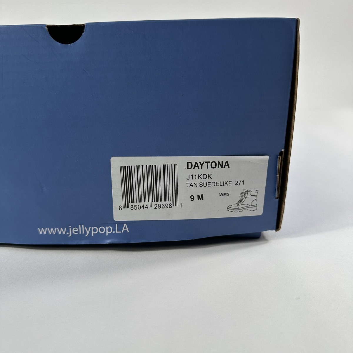 JellyPop Womens Combat Boots Size 9 Daytona Knot Ankle Outdoor