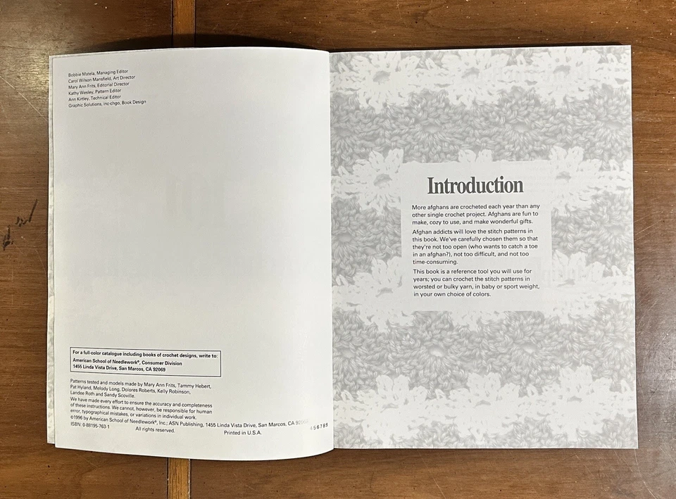 American School Of Needlework 101 Stitches/Squares For Afghans Lot (3) - Image 4 of 4