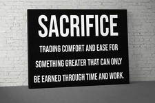 Motivational Success Canvas - Inspirational Wall Art for Office Decor