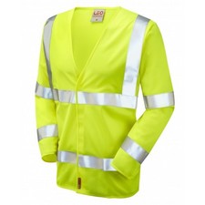Leo Workwear Parkham Class 3 Lfs Yellow Hi Vis Sleeved Waistcoat Pre