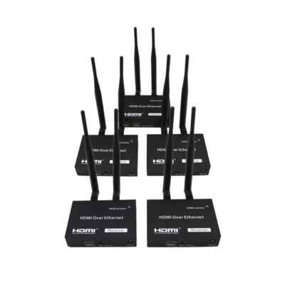 200M Wireless HDMI Extender Transmitter Receiver Splitter Switch Laptop PC To TV