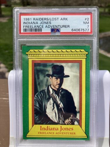 1981 RAIDERS OF THE LOST ARK 56 OUR HEROES DOOMED? PSA NM 7 NS
