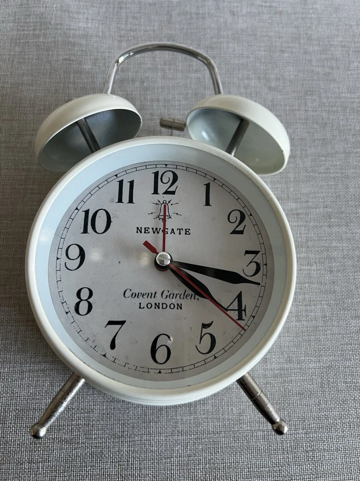 NEWGATE Marfil Doble Campana Reloj Despertador 6.5H X 4.5W Anillo Martillo Batería-Funciona Foto 2 de 4