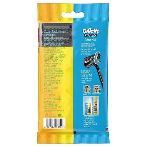 2 Gillette Guard Razor + 24 Blade Cartridges - No Cut - Easy to Shave -Free Ship - Picture 8 of 10