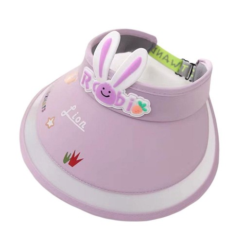 Children's Sunscreen Cute Cartoon Hat Uv Resistant Hat Sun Wide Brim No-Top V1A0 - Picture 3 of 26