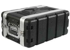 Rack Case 4U Space SHALLOW 8 Inch Deep shell,  DJ Light Weight 19" wide w Screws