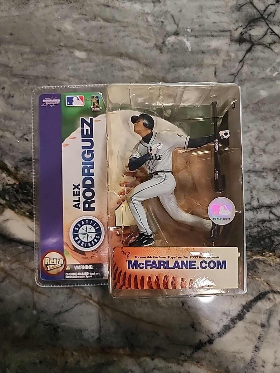 2003 McFarlane Baseball MLB Series 6 Alex Rodriguez Mariners Retro Variant