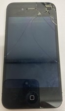 Apple iPhone 4 Black 16 GB LCD Broken Phone Not Turning Phone for Parts Only
