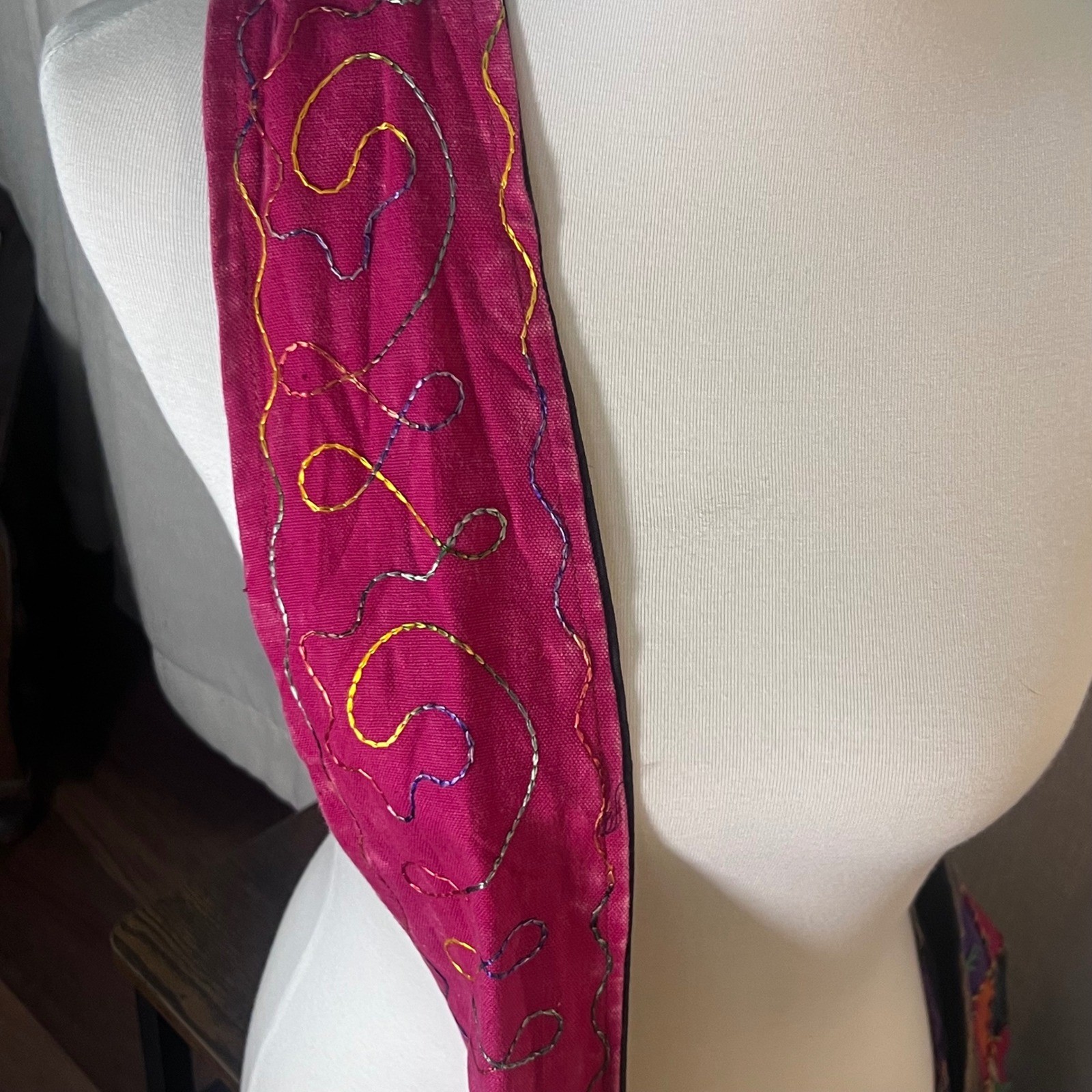 Rising International Patchwork Hobo Boho Bag Colo… - image 10