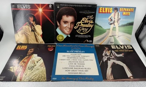 Vintage Lot of 6 Elvis Presley Vinyl Records Includea Box Set , Records Music
