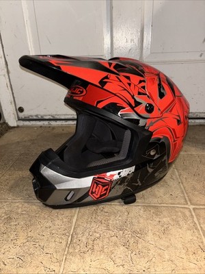 HJC CS-MXII DOT FMVSS No. 218 CERTIFIED HELMET OFF ROAD RED/BLACK/SILVER SIZE XL