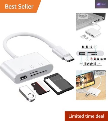 Plug and Play Boulton USB C SD-Kartenleser - Kompakter High-Speed 3-in-1 Adapter