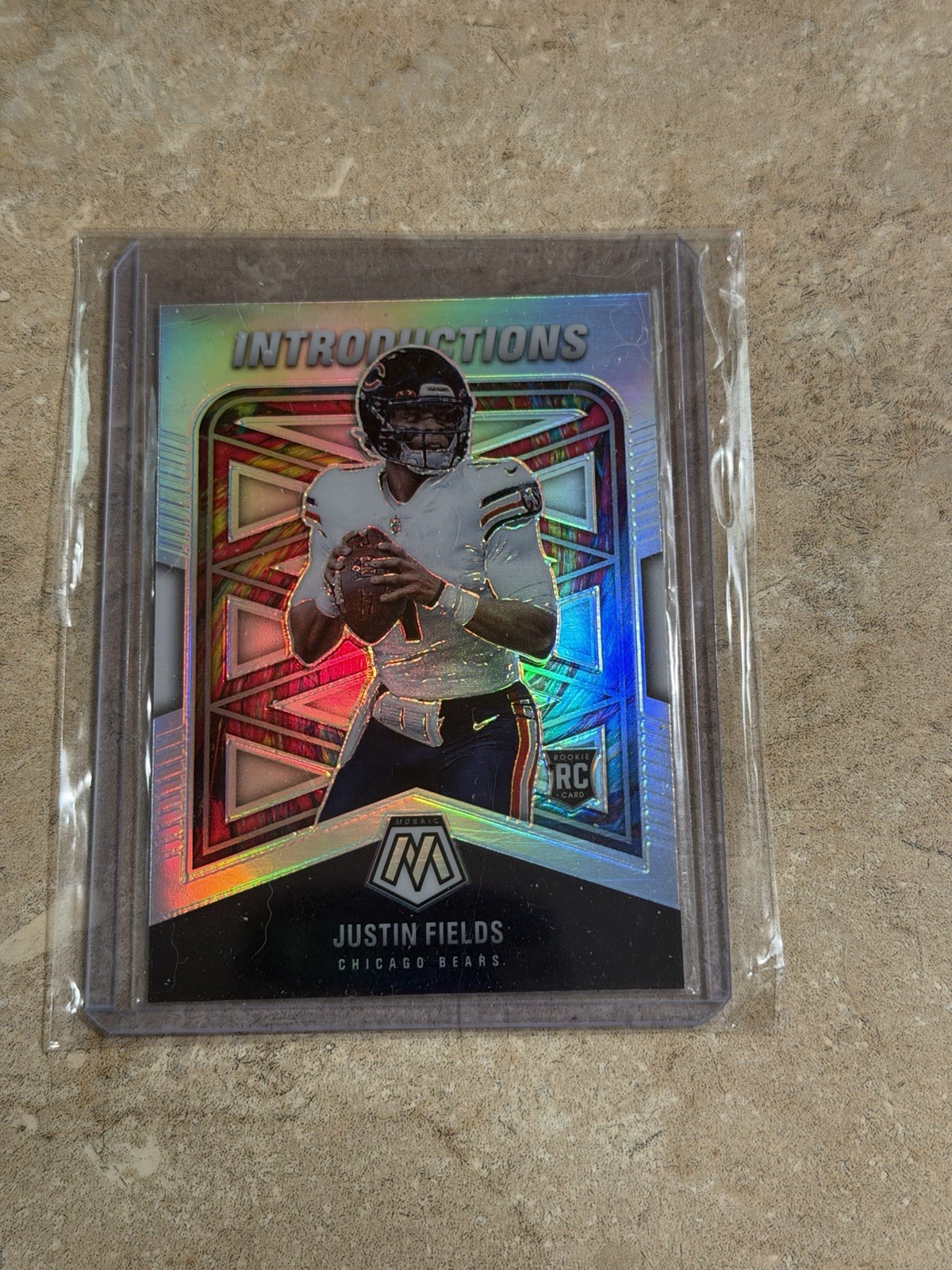 2021 Panini Mosaic Justin Fields - Introductions RC Refractor NO I-4!