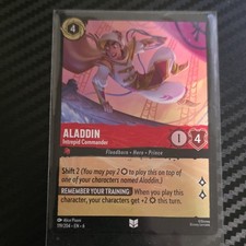 Disney Lorcana Aladdin Intrepid Commander 119/204 Regular 4 HP Card English