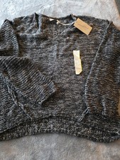 Women's V-Neck Pullover Sweater - Universal Thread Gray Size Small