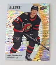 2023-24 Upper Deck Allure Hockey  /199 Gold Glitter Bomb #42 Jake Sanderson 