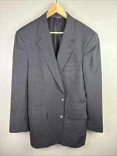 Brooks Brothers Size 42L Wool Blazer Charcoal Made In uSA