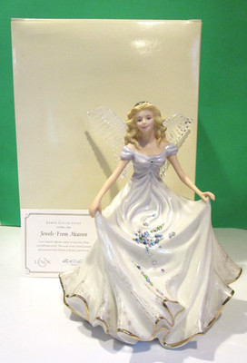 LENOX JEWELS FROM HEAVEN ANGEL Sculpture -- NEW in BOX with COA
