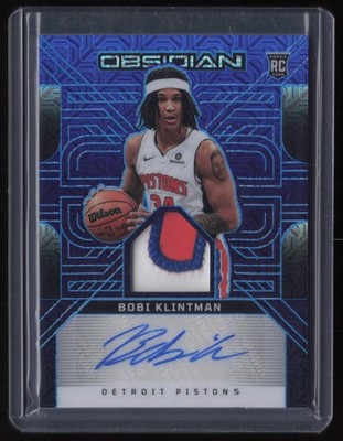 2024-25 Obsidian #RJI-BOB Bobi Klintman RC Jersey AUTO Deep Sea Mojo 5/5 BOOKEND