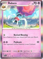 Rabsca Paldea Evolved 099/193 Rare Pokemon Holo Near Mint Pokemon Card