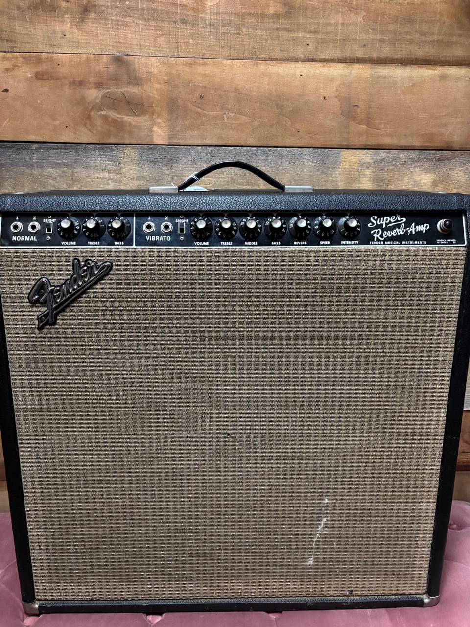 Vintage 1965 Fender Super Reverb w / CTS Speakers & Cover