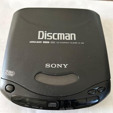 Sony D-140 Discman Portable Compact Disc CD Player Vintage black japan used