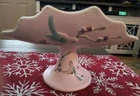 Hull Art Pottery S15 Pink Serenade Pedestal Fruit Bowl