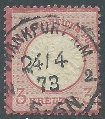1872 GERMANY EMPIRE USED EAGLE II TYPE 3K - US34-8