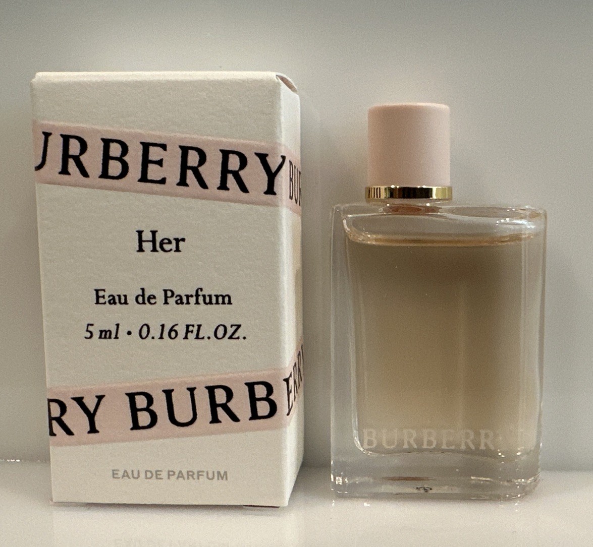 BURBERRY HER Eau de Parfum 5ml Mini Travel Size Dabber for Women New in Box-image