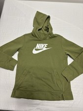 Nike Youth Girl's Size XL Green Pullover Fleece Hoodie With Pocket