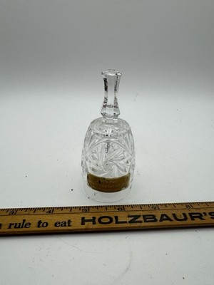 Vintage Tritschler Winterhalder Bleikristall Hand Bell Lead Crystal West Germany