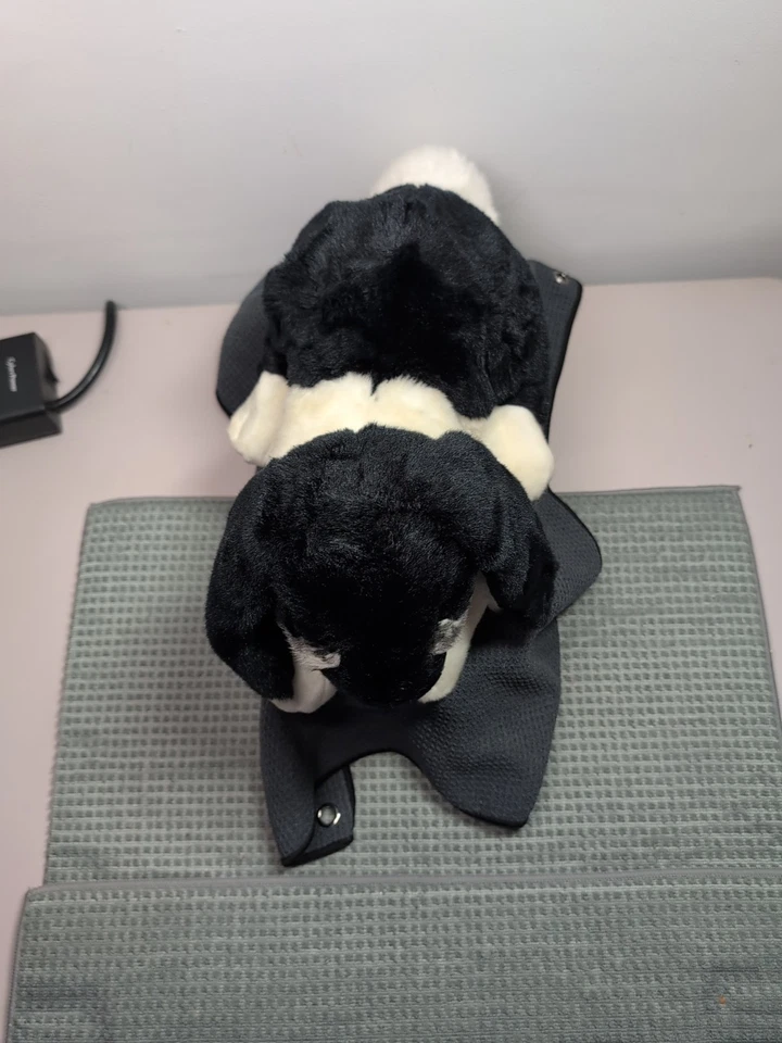 Russ Yomiko Classics LOP EAR Bunny Rabbit Black White Stuffed Plush realistic - Image 3 of 4