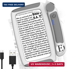 MoKo Magnifying Glass with Light, 5X/20X/45X Full-Page Magnifier Rechargeable