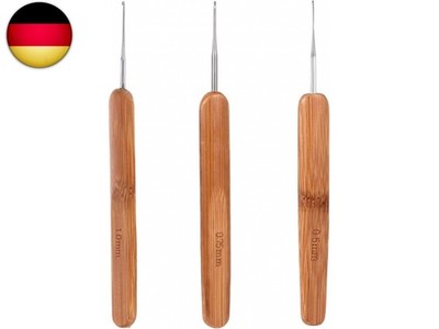 3 Stück mini Häkelnadel 0,5 mm, Häkelnadel Dreadlocks Häkelnadeln Kleine Größe H