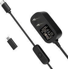 Miuzei Raspberry Pi 4 Power Supply with Switch, 5V 3A Supply... 