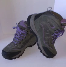 Hi-Tec Skamania Hiking Boots Womens 8 Waterproof Gray Purple 9022 New Other