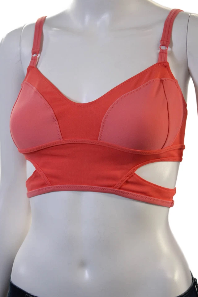 Adidas by Stella McCartney Mujer Pullover Ajustable Sujetador Deportivo Coral Talla S Foto 2 de 4