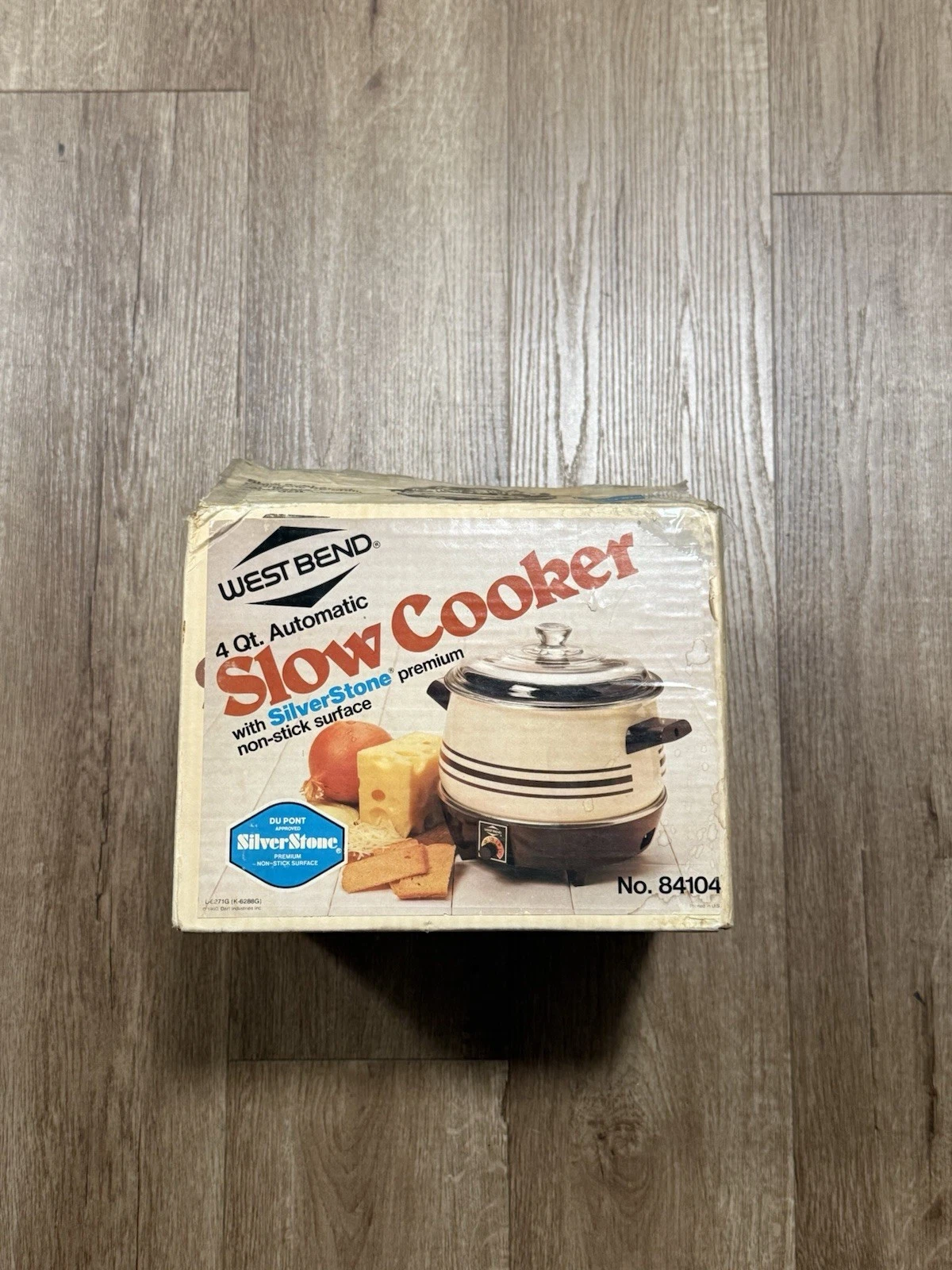 West Bend Slow Cooker Model 84104 USA Made 4QT Approx 1981 Vintage In Box Works