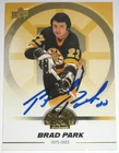 BRAD PARK SIGNED 23-24 UPPER DECK BOSTON BRUINS CENTENNIAL SET CARD AUTOGRAPH!!