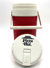 Vintage 1987 Pizza Hut Igloo 1/2 Gallon Drink Cooler Made In USA Red & White EUC