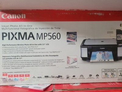 Bundle Canon PIXMA MP560 Wifi All-In-One Inkjet Printer + 20 inks + Warranty