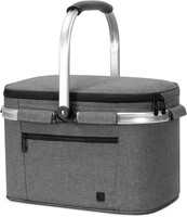 Faltbare KüHltasche Isoliert Einkaufskorb Thermo Picknickkorb 2 Personen