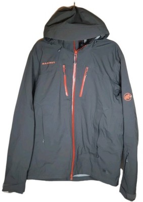 MAMMUT Stoney HS Jacket Graphite Lava 1010-18410 Hard Shell Removable Hood Men M